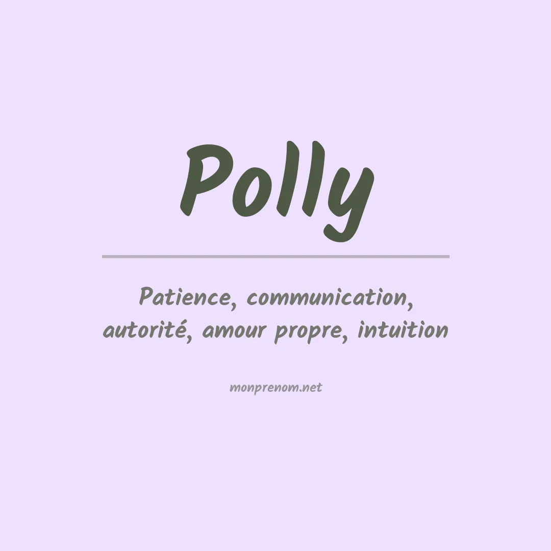 Prénom Polly