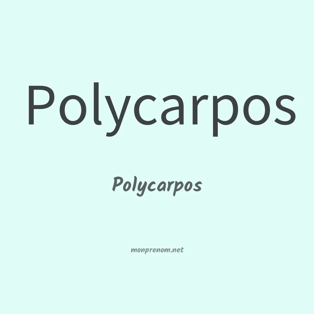 Polycarpos en chinois