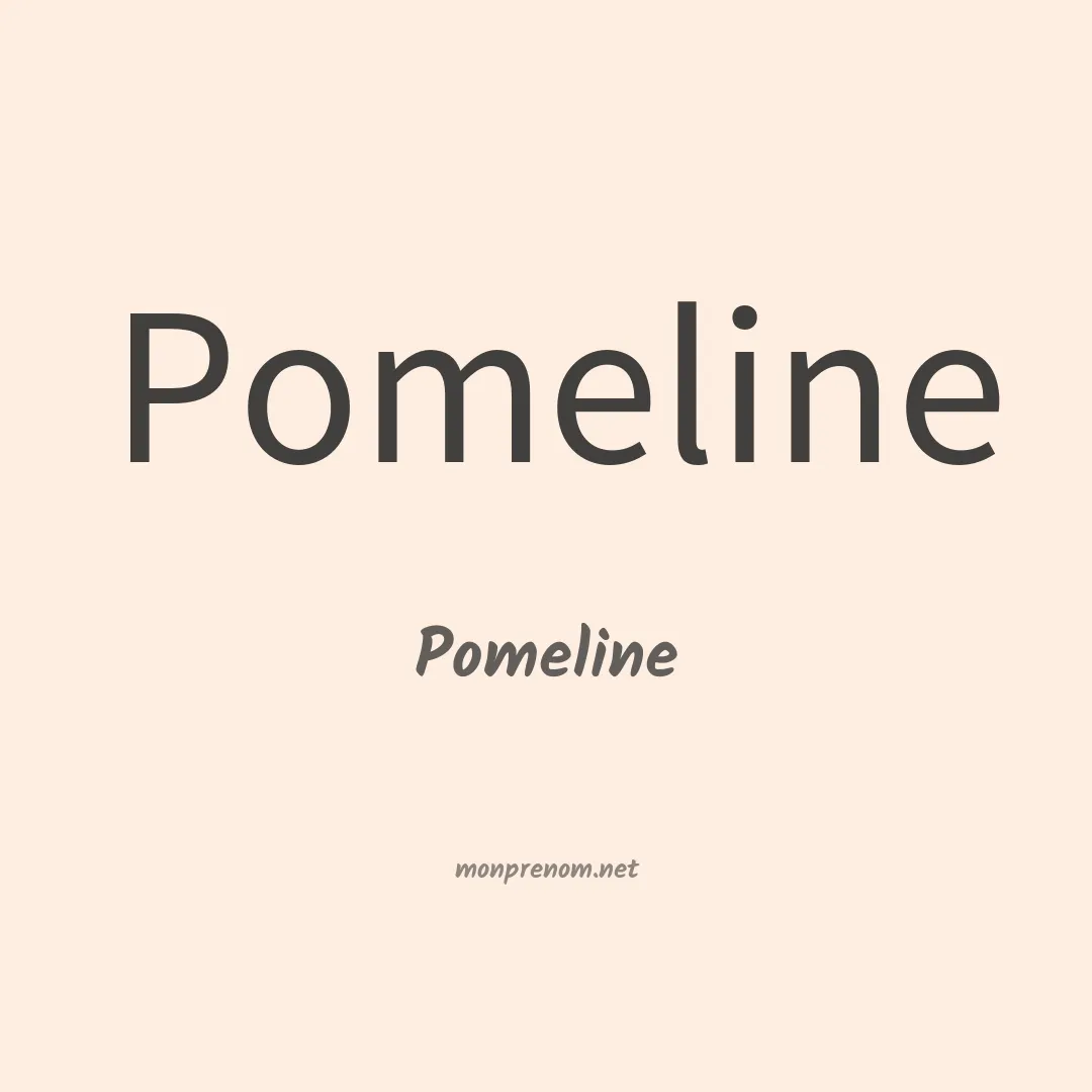 Pomeline en chinois