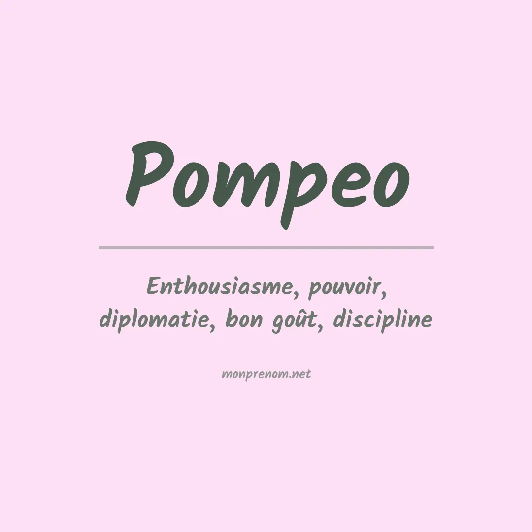 Prénom Pompeo