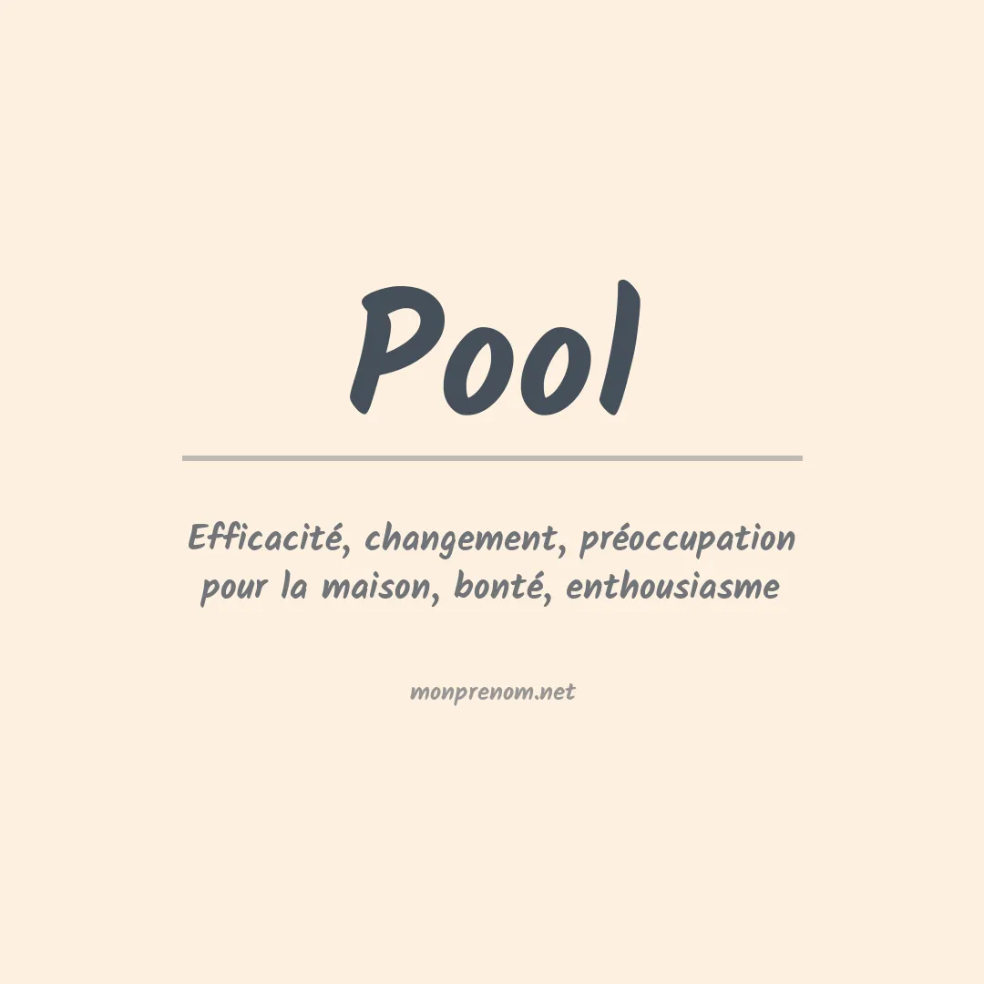 Prénom Pool