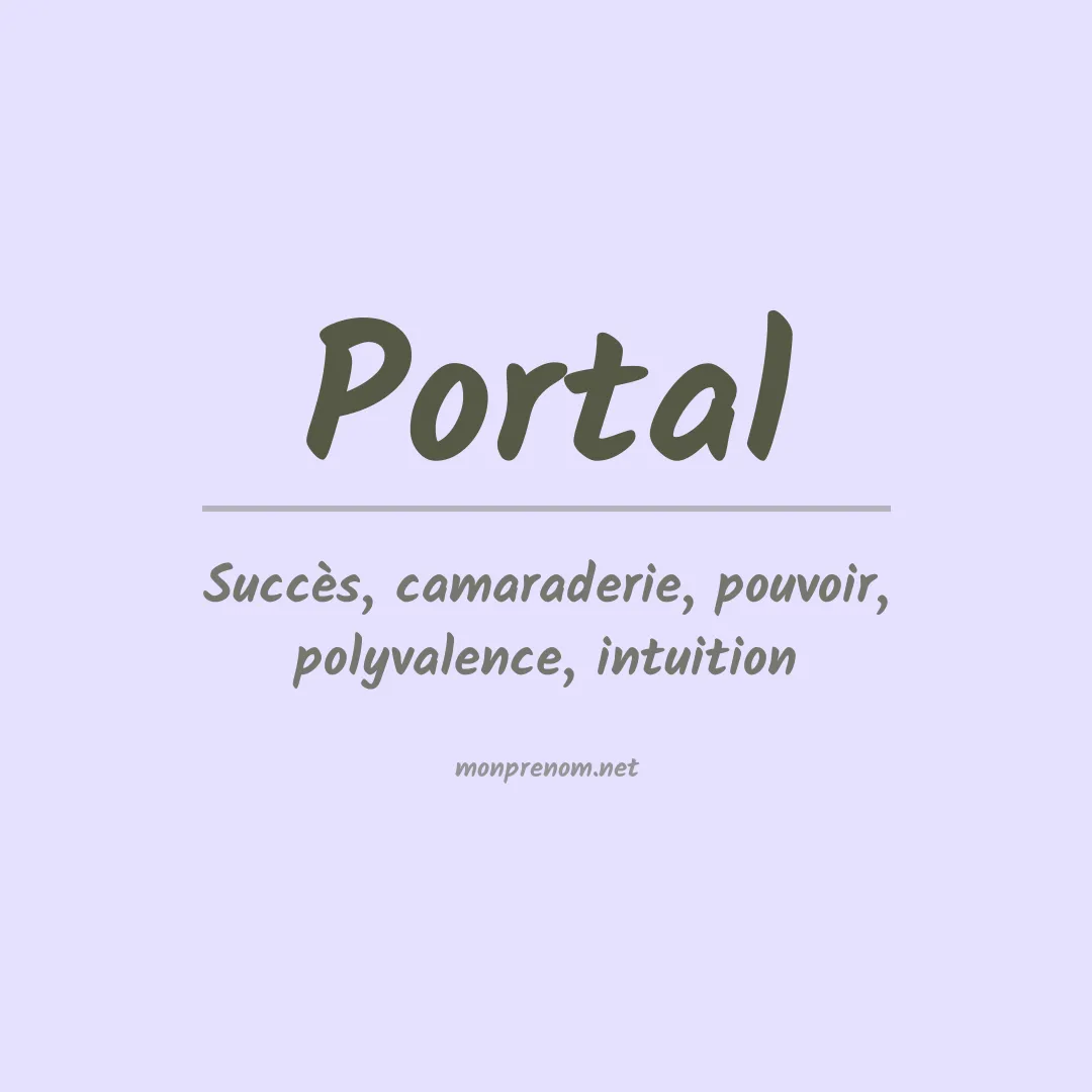 Prénom Portal