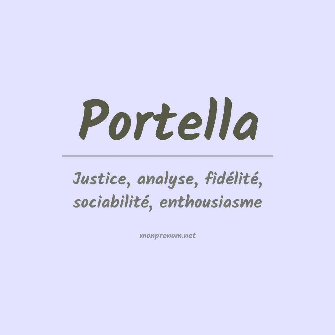 Prénom Portella