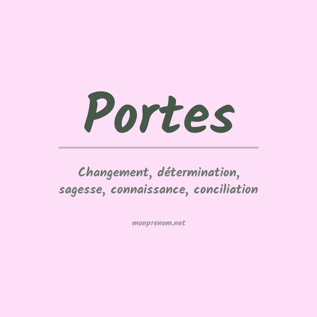 Prénom Portes