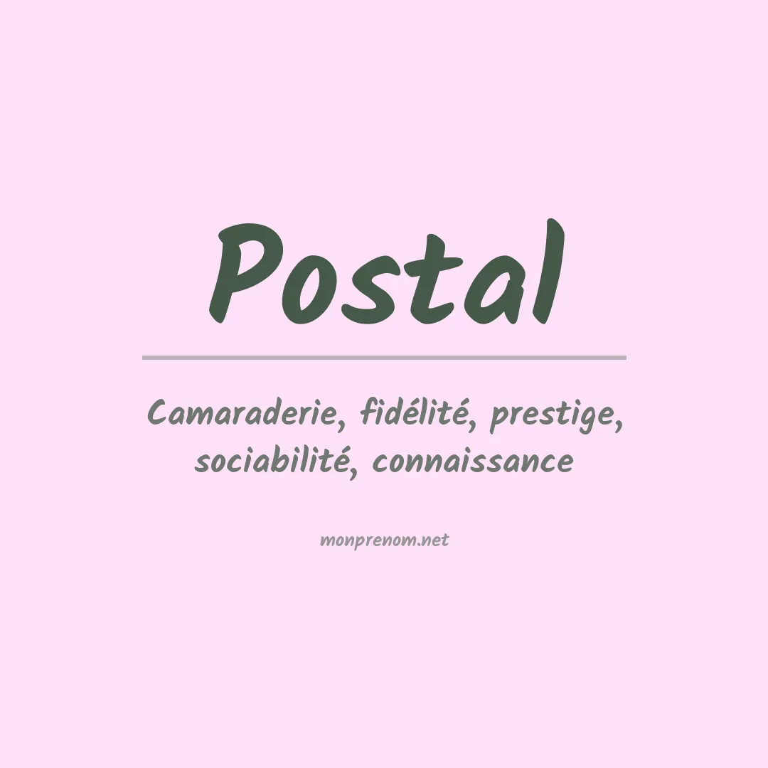 Prénom Postal
