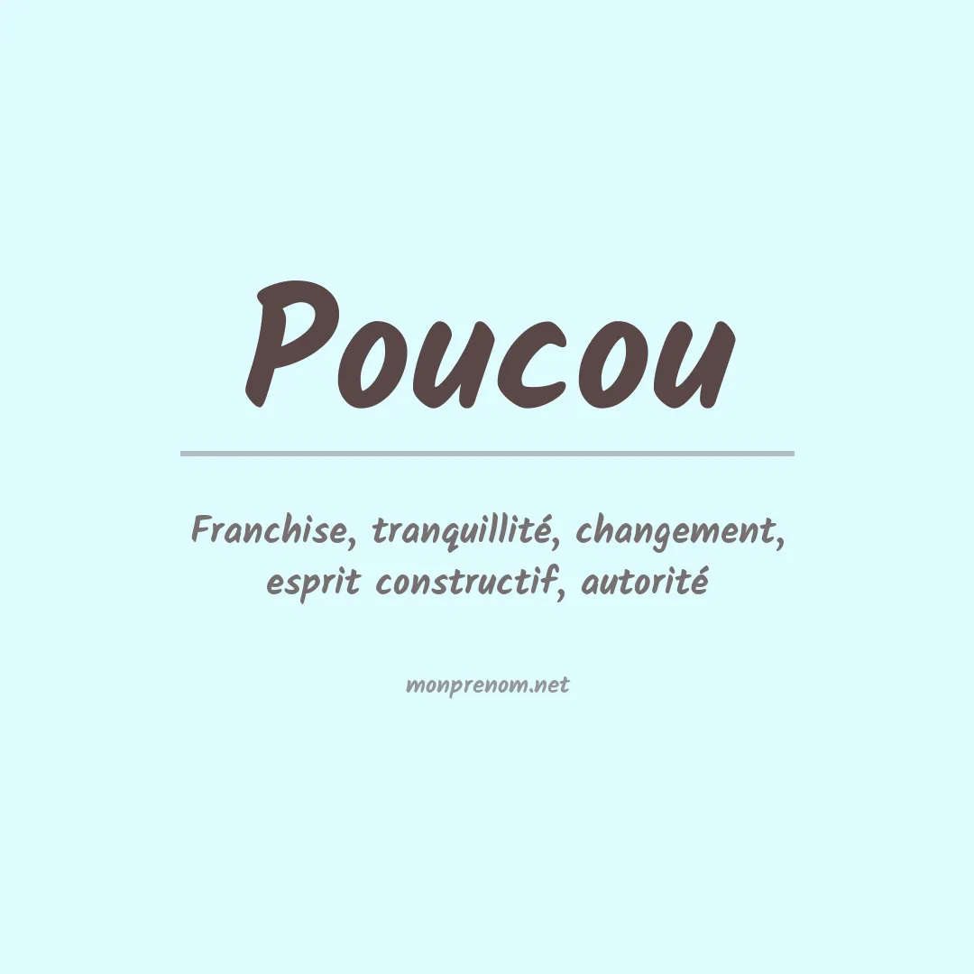 Signification du prénom Poucou