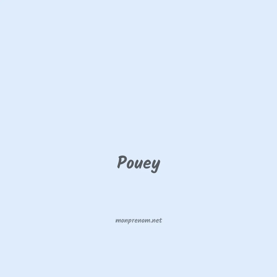 Pouey en chinois