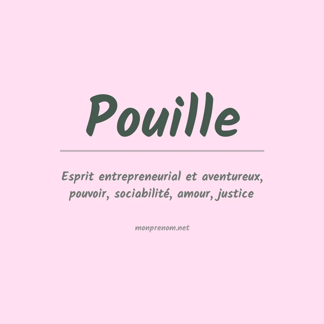 Signification du prénom Pouille