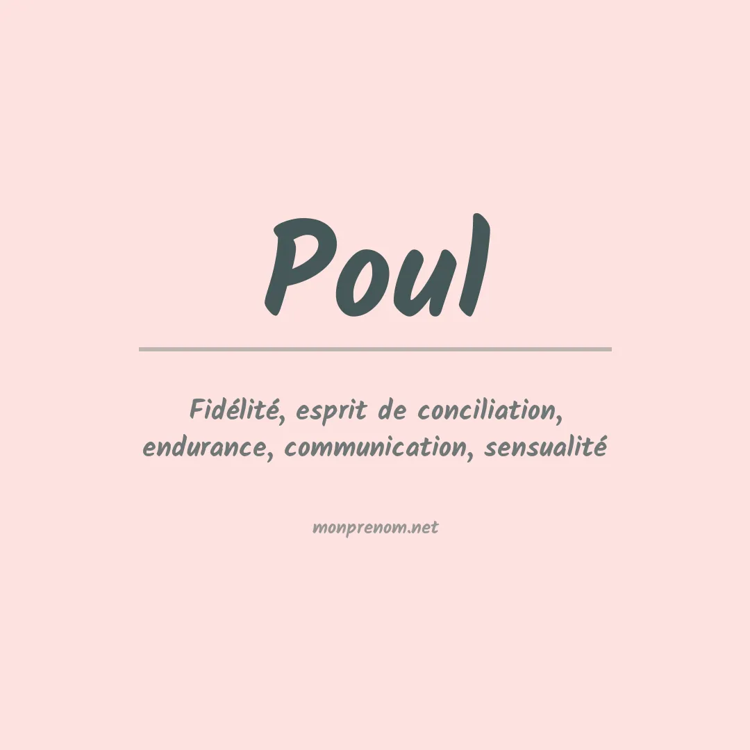 Prénom Poul