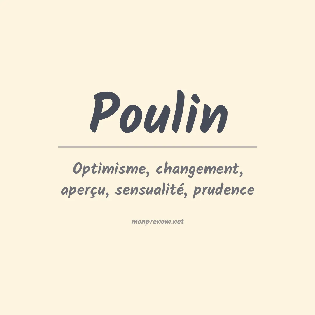 Prénom Poulin
