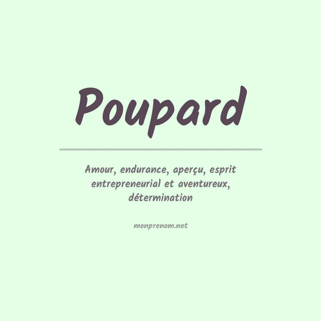 Prénom Poupard