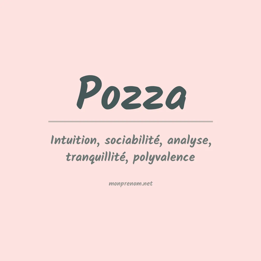 Prénom Pozza