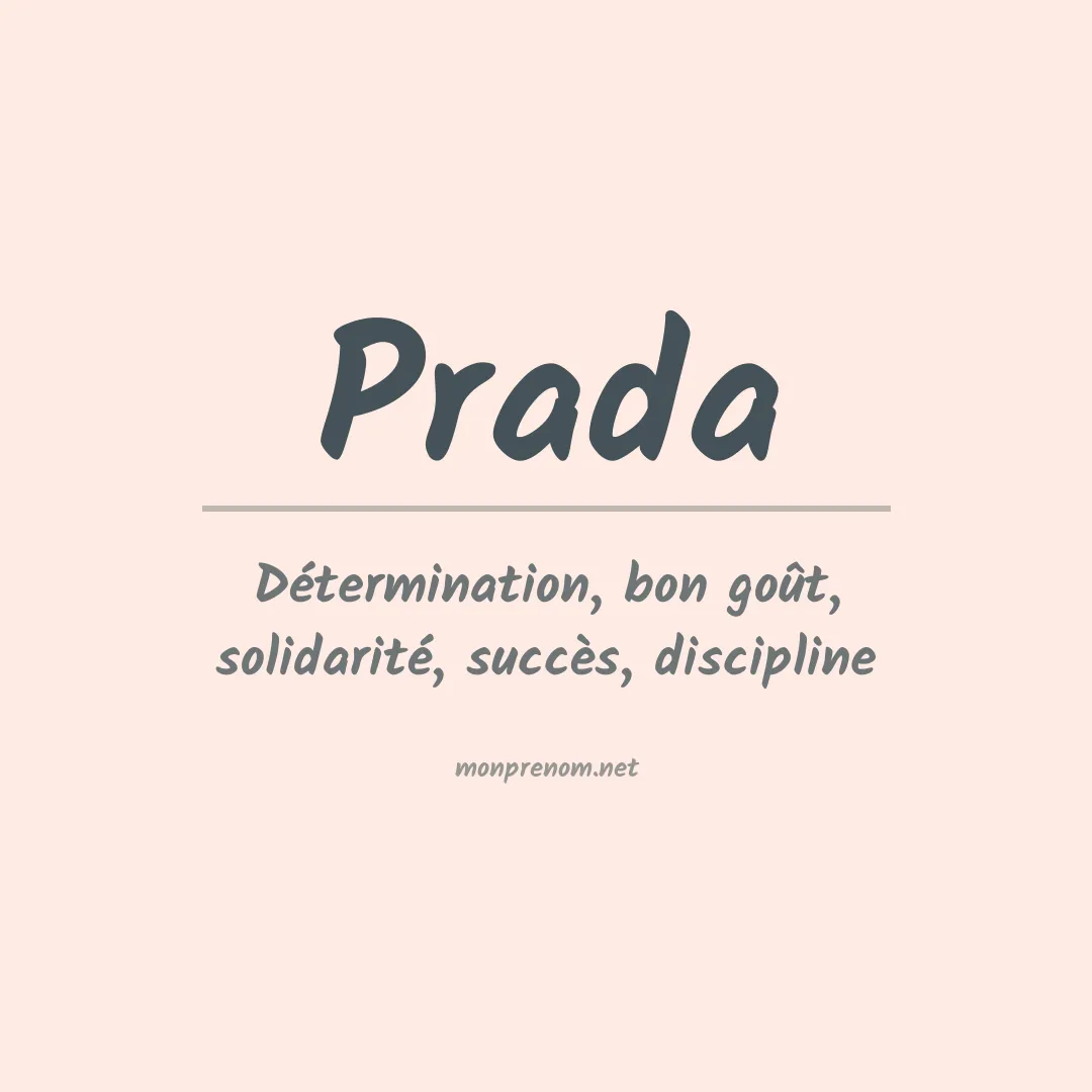 Prénom Prada