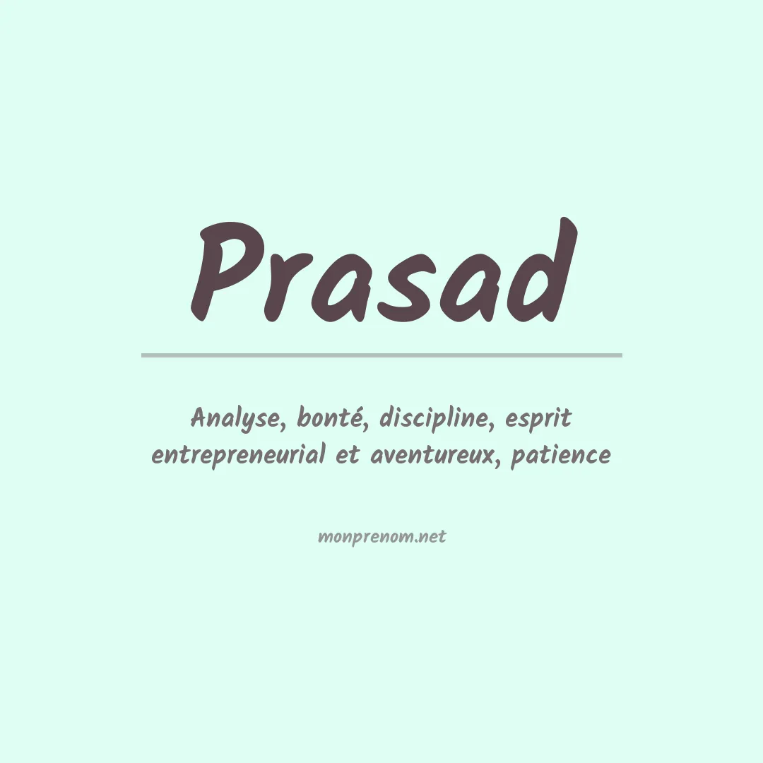 Prénom Prasad