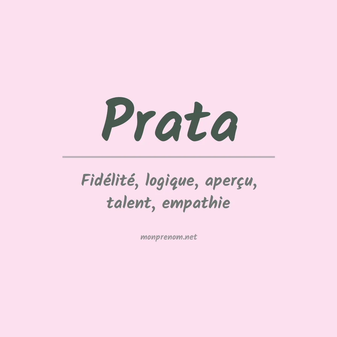 Prénom Prata
