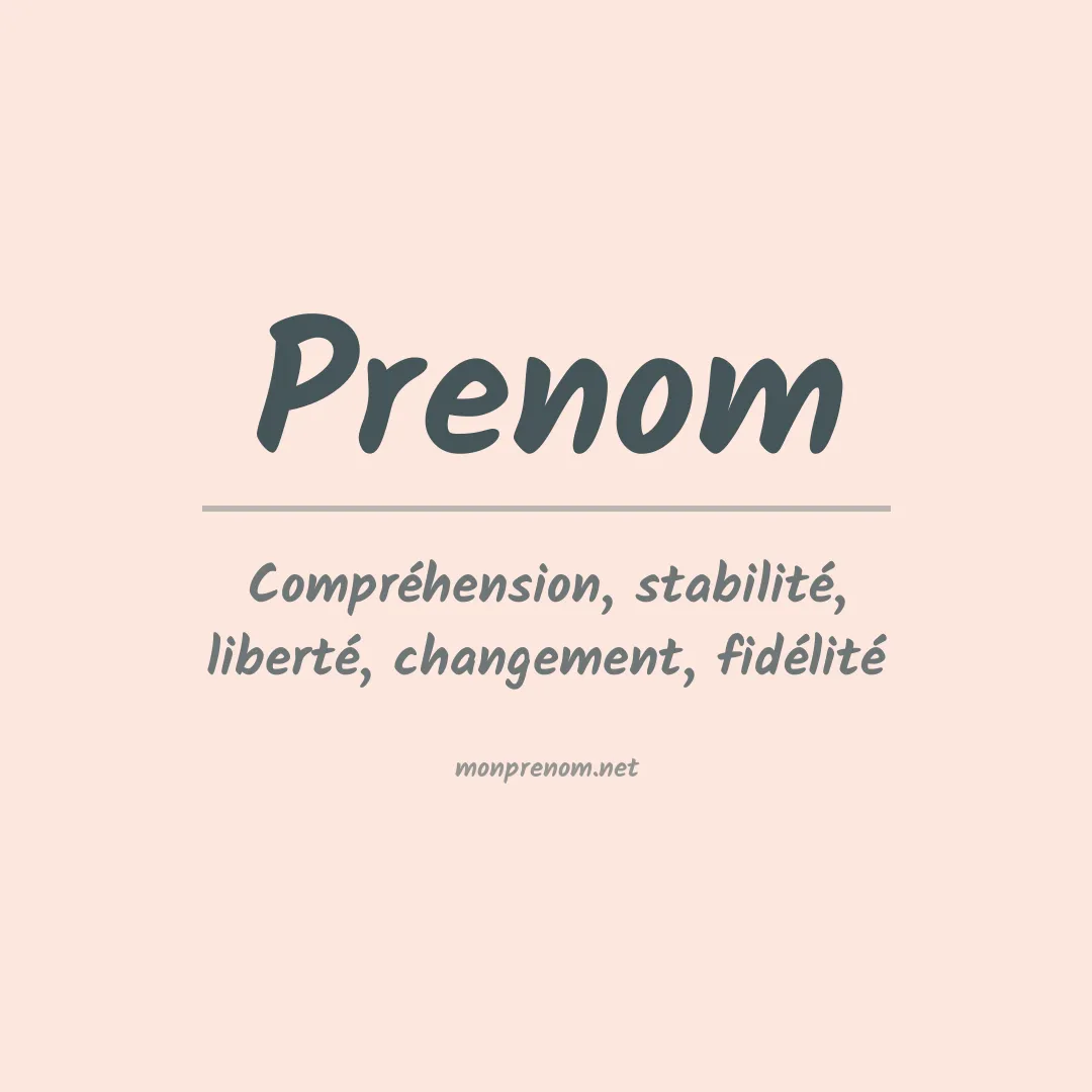 Prénom Prenom