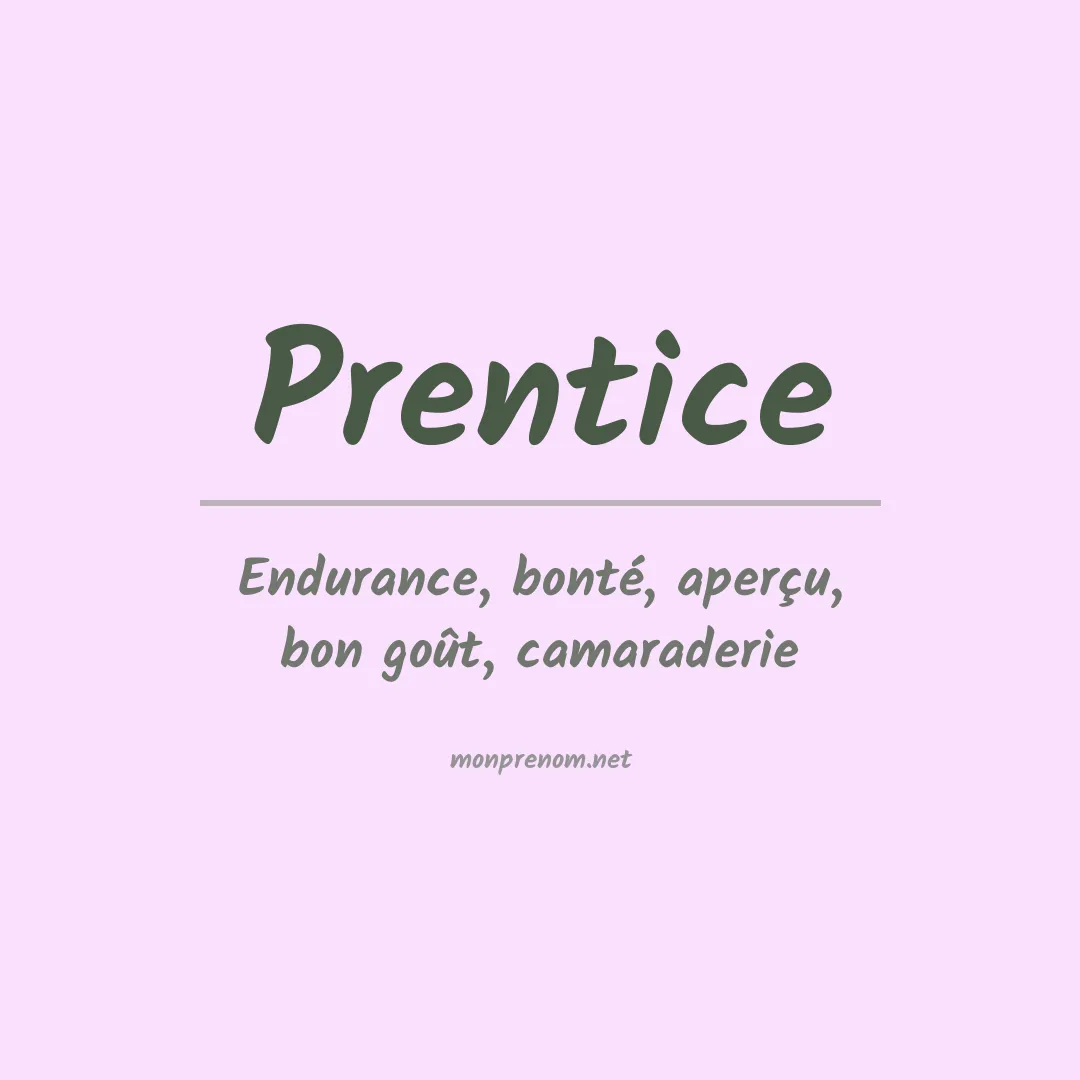 Prénom Prentice