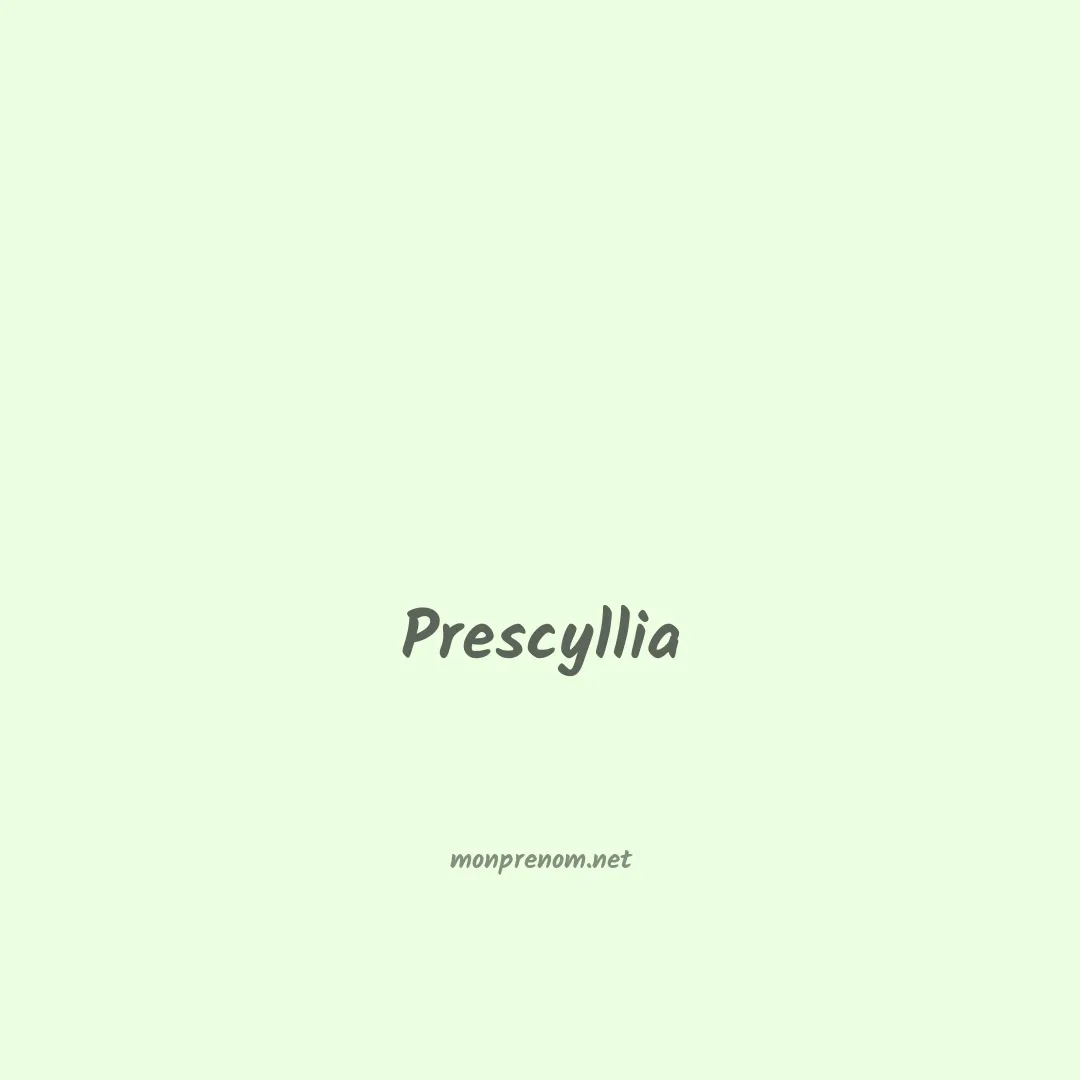 Prescyllia en chinois
