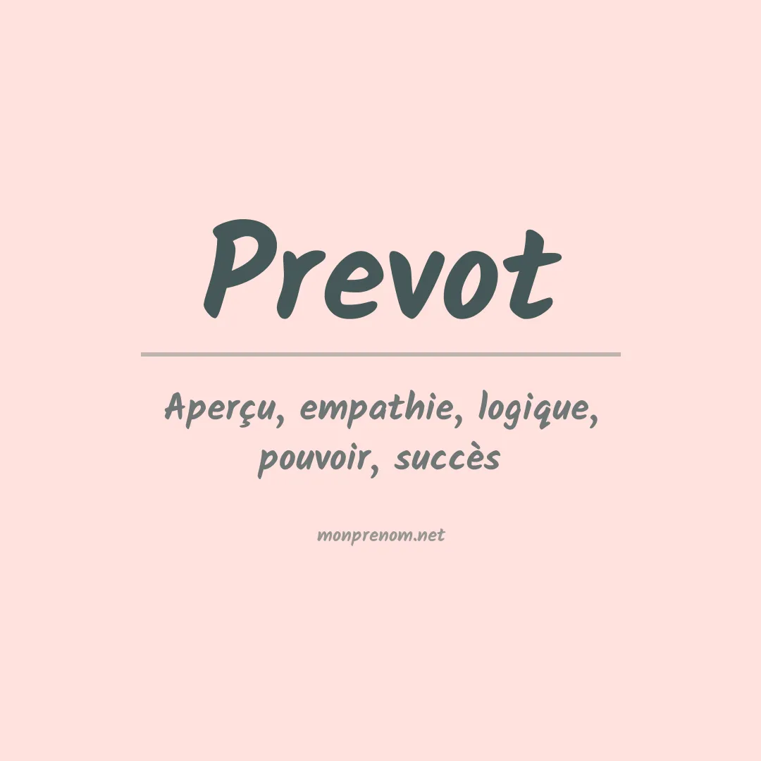 Prénom Prevot