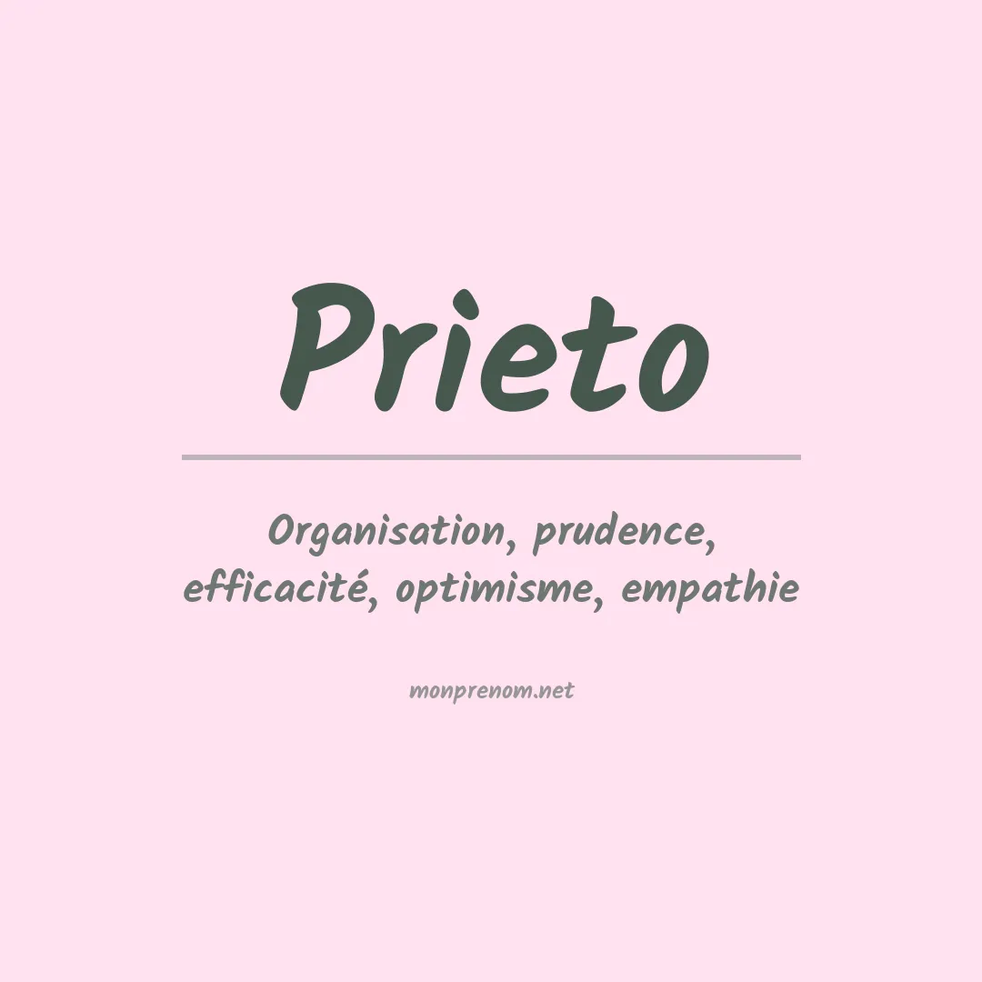 Prénom Prieto