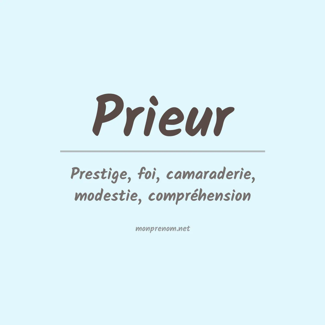 Prénom Prieur
