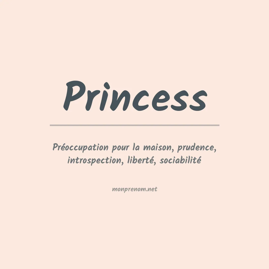 Prénom Princess