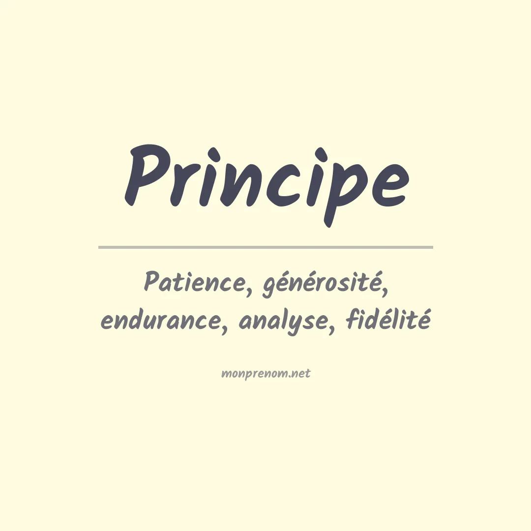 Prénom Principe