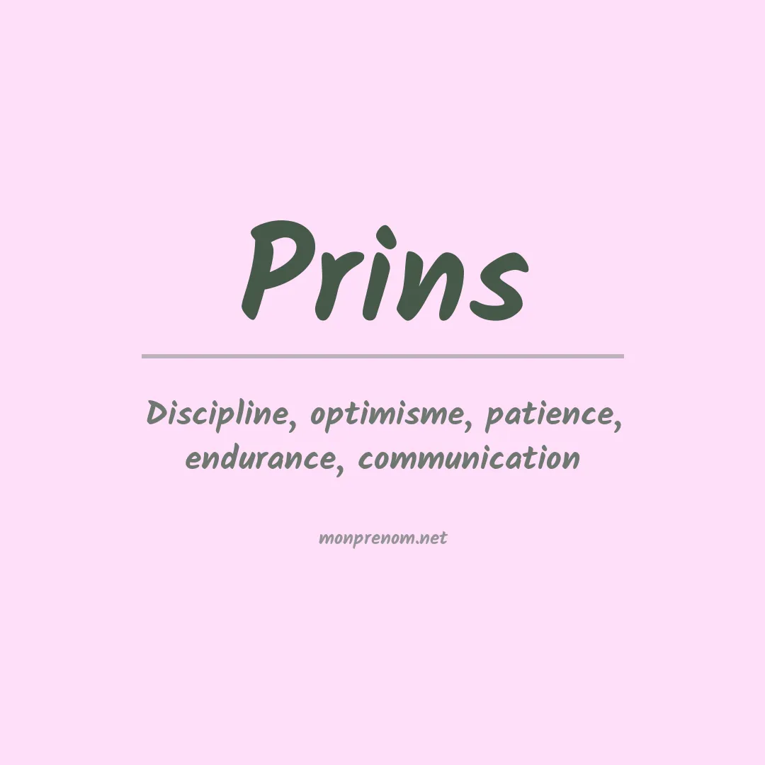 Prénom Prins