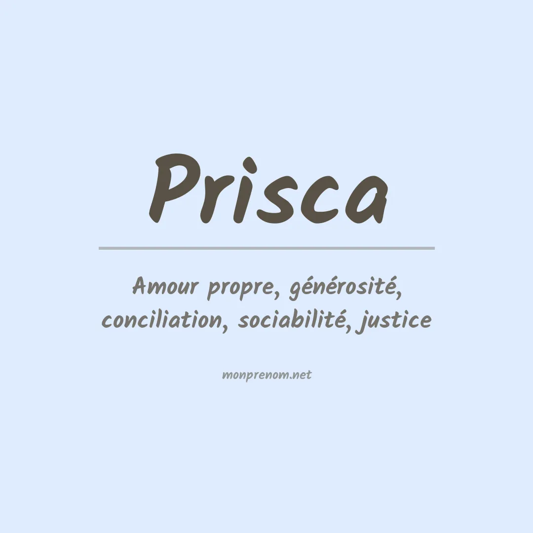 Prénom Prisca