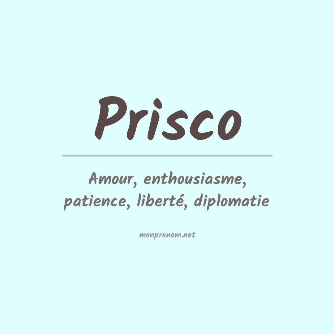 Prénom Prisco