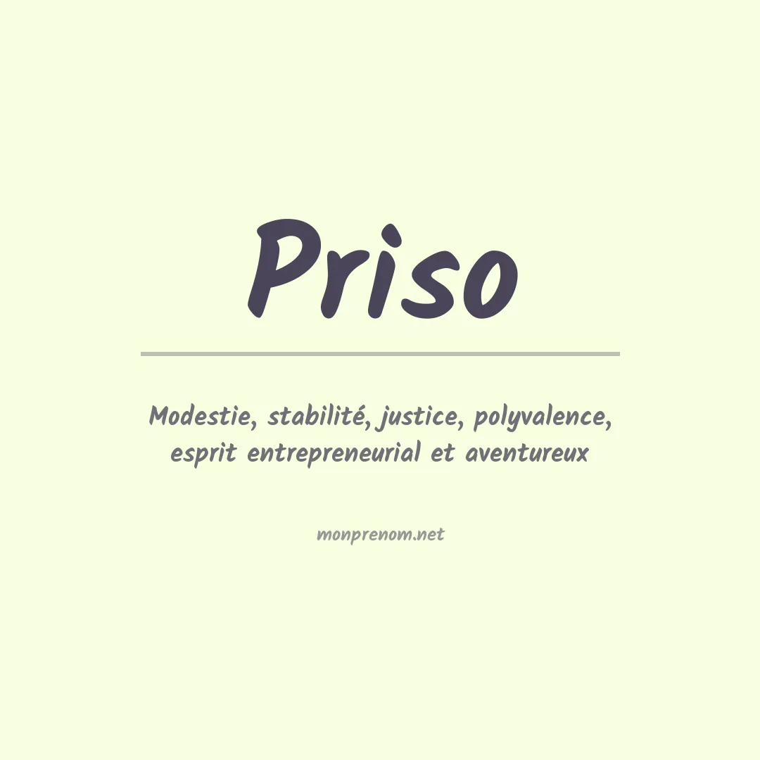 Prénom Priso
