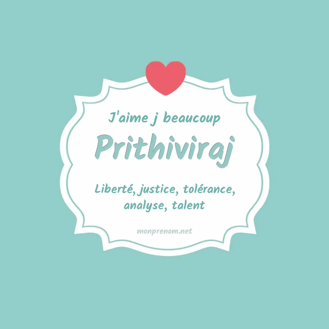 J'aime beaucoup Prithiviraj