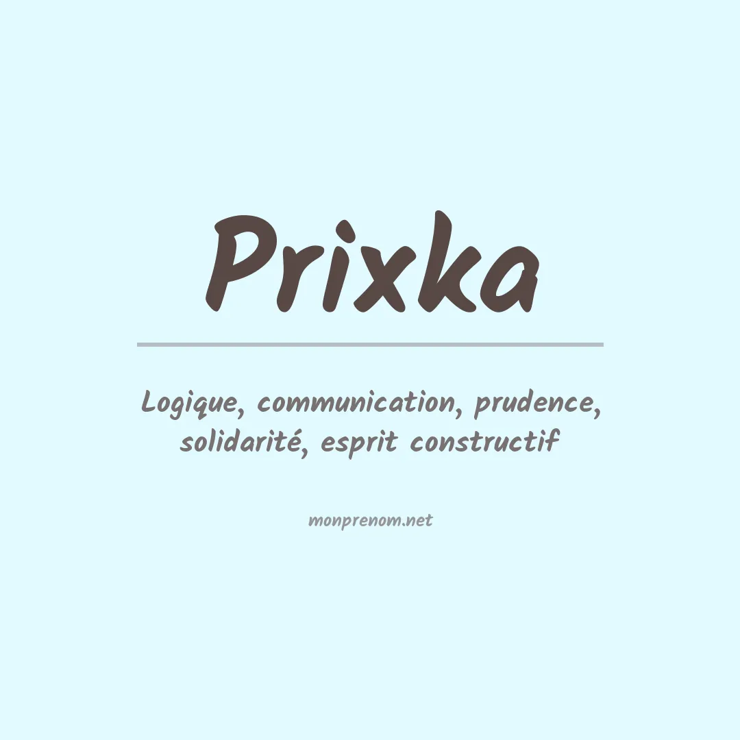 Signification du prénom Prixka
