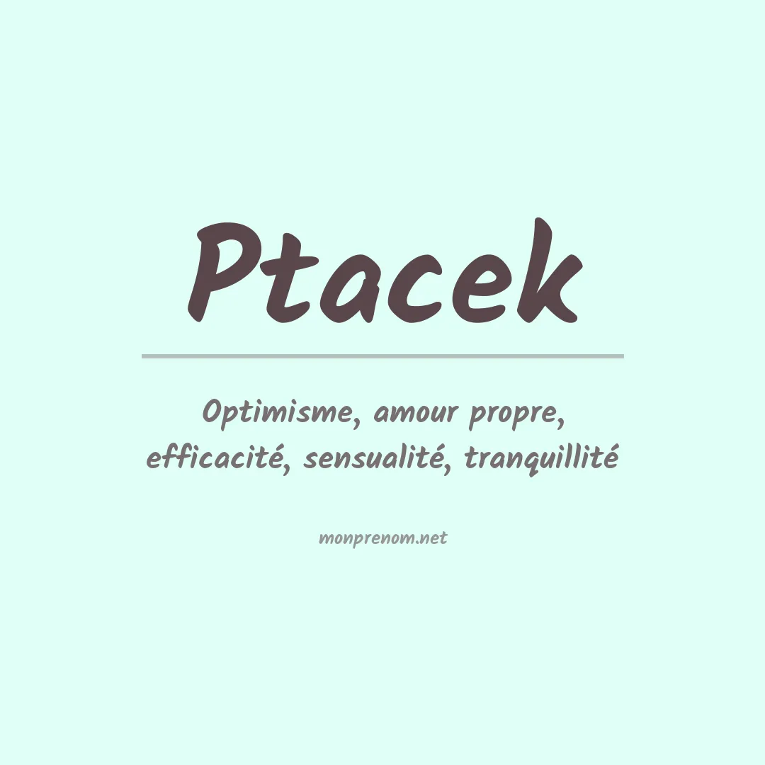 Prénom Ptacek