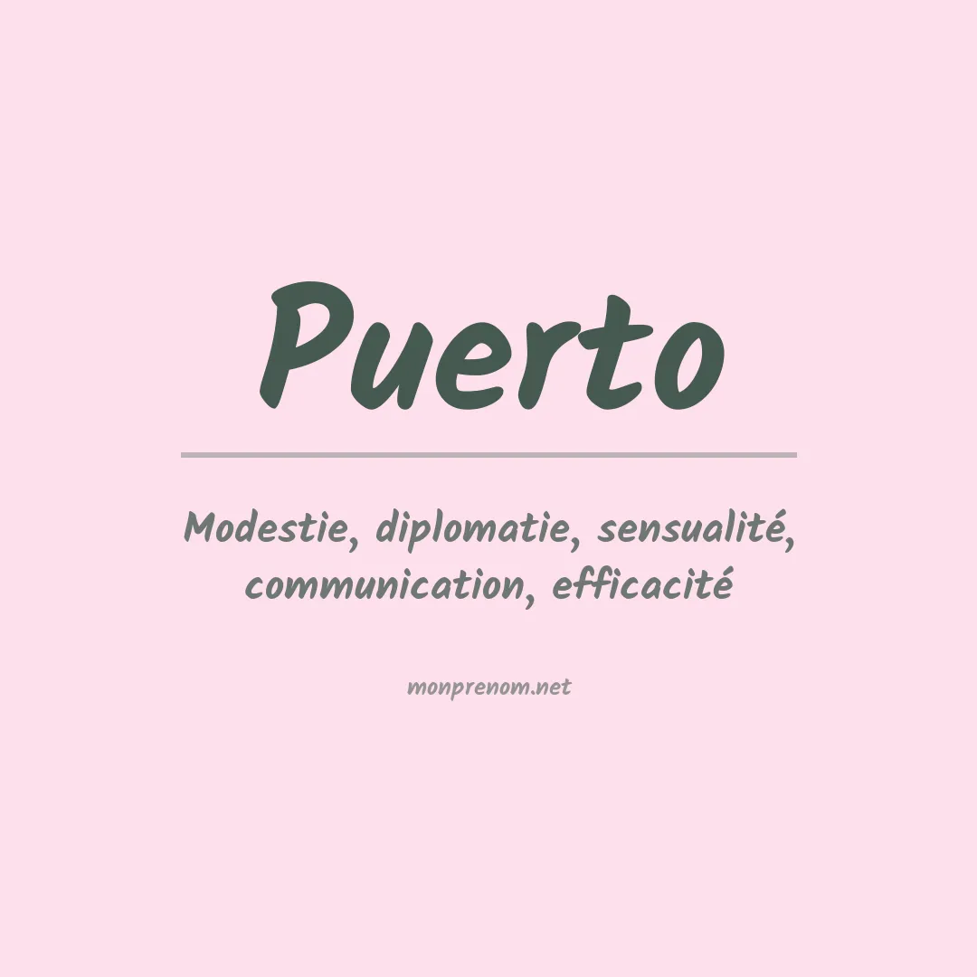 Prénom Puerto