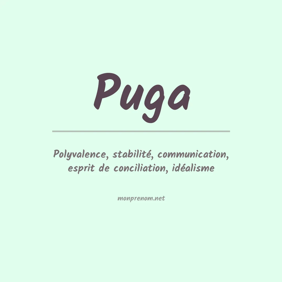 Prénom Puga