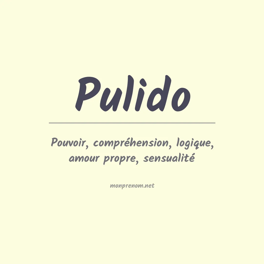 Prénom Pulido
