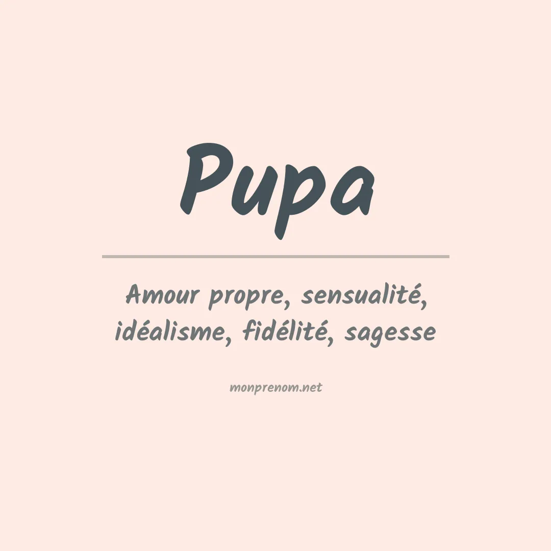 Prénom Pupa