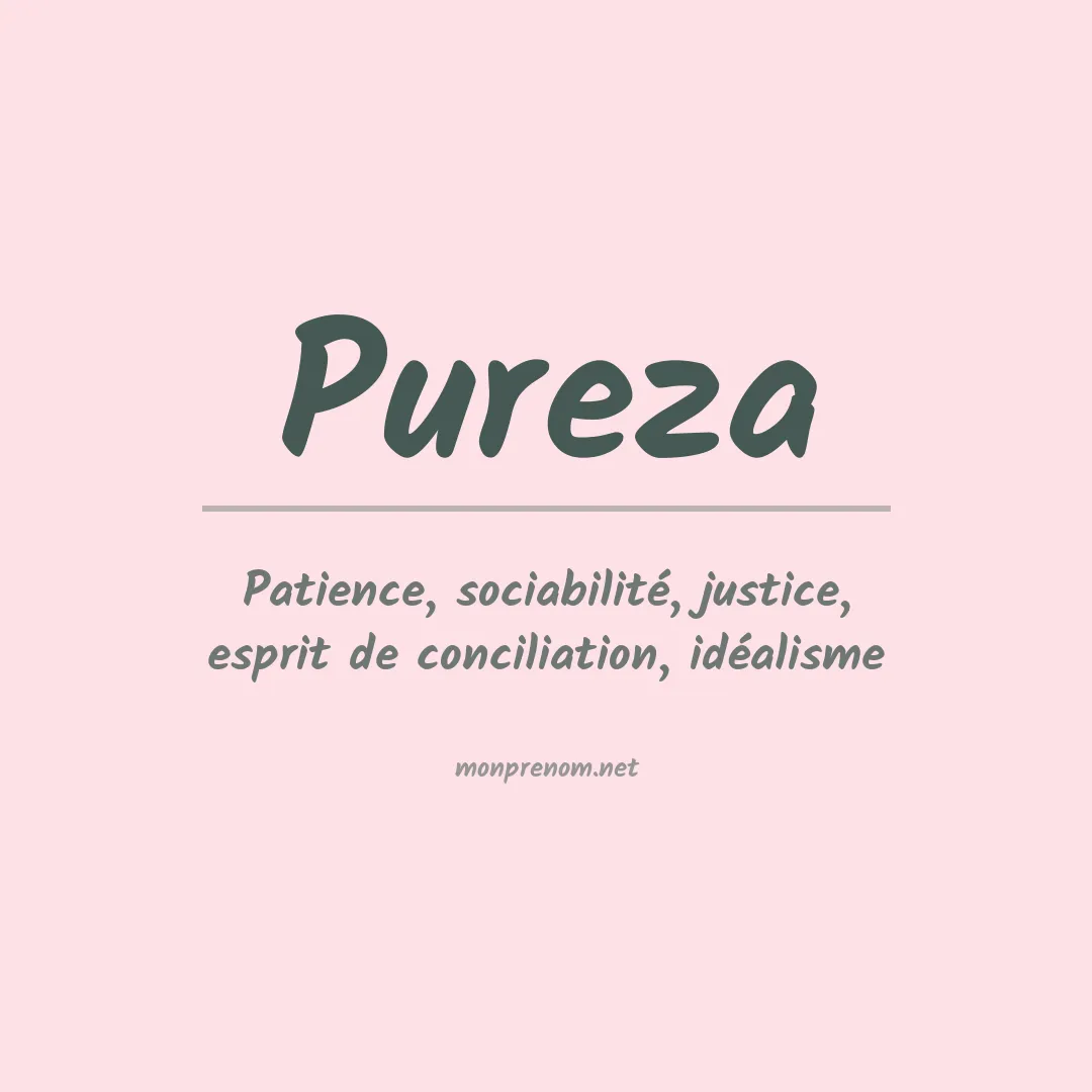 Signification du prénom Pureza