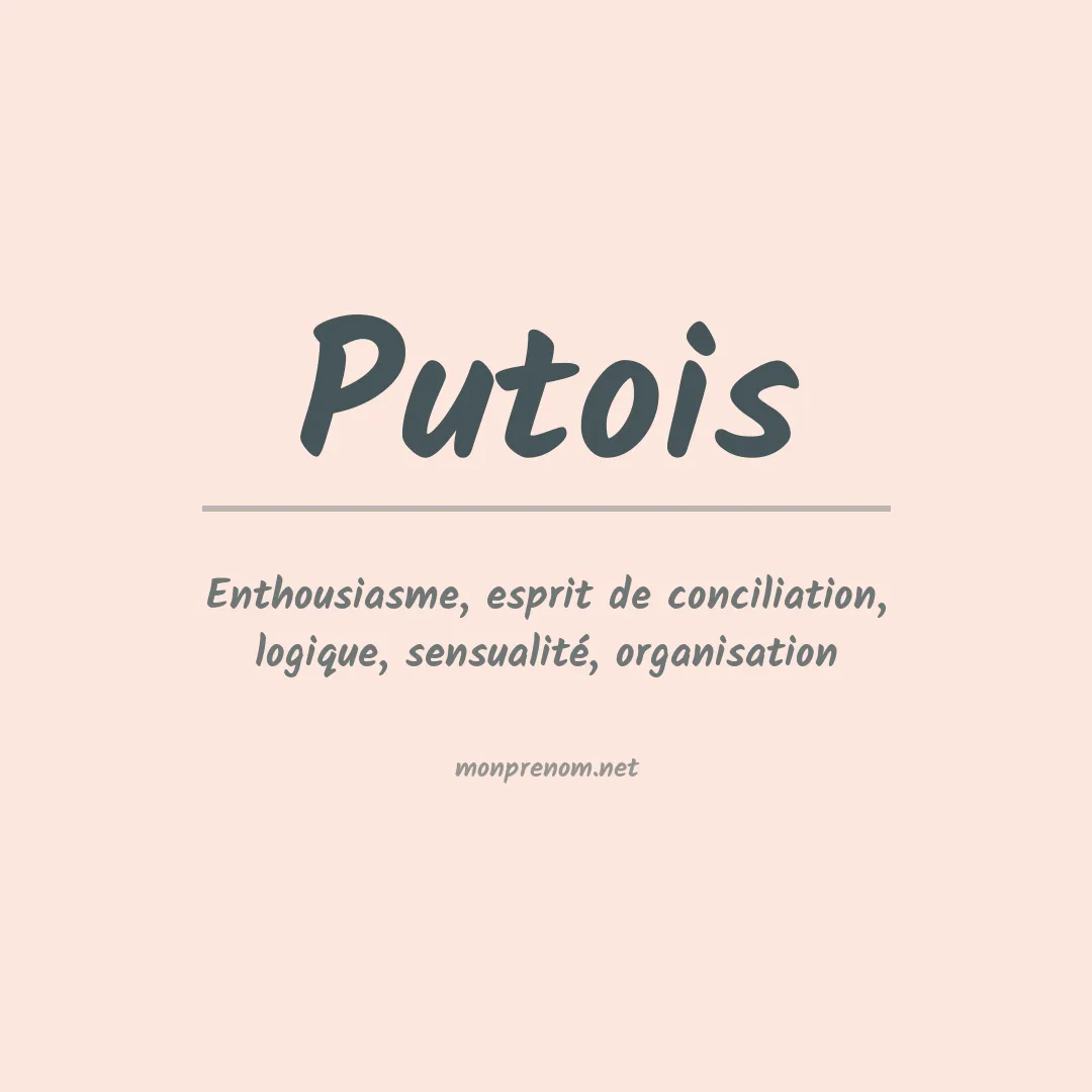 Signification du prénom Putois