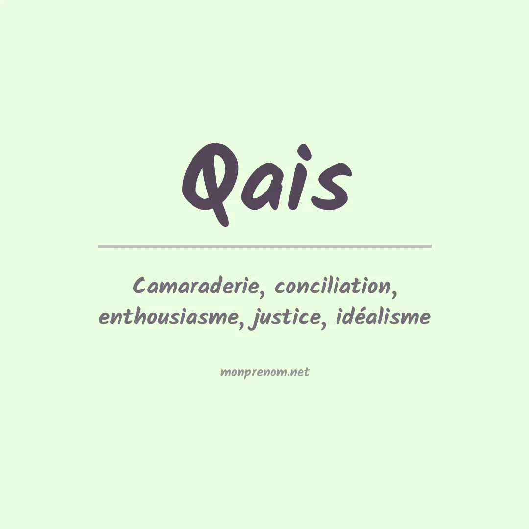 Signification du prénom Qais