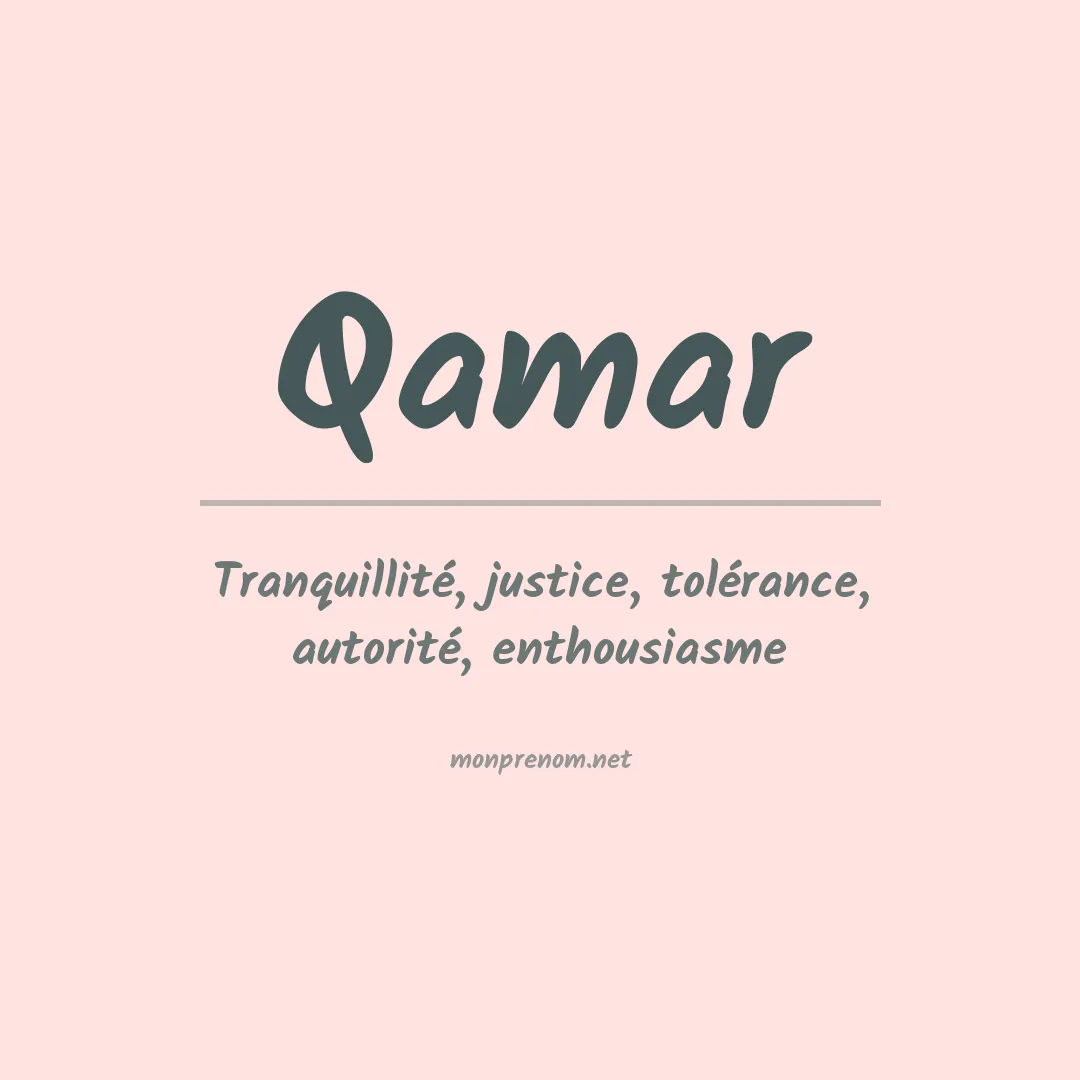 Prénom Qamar