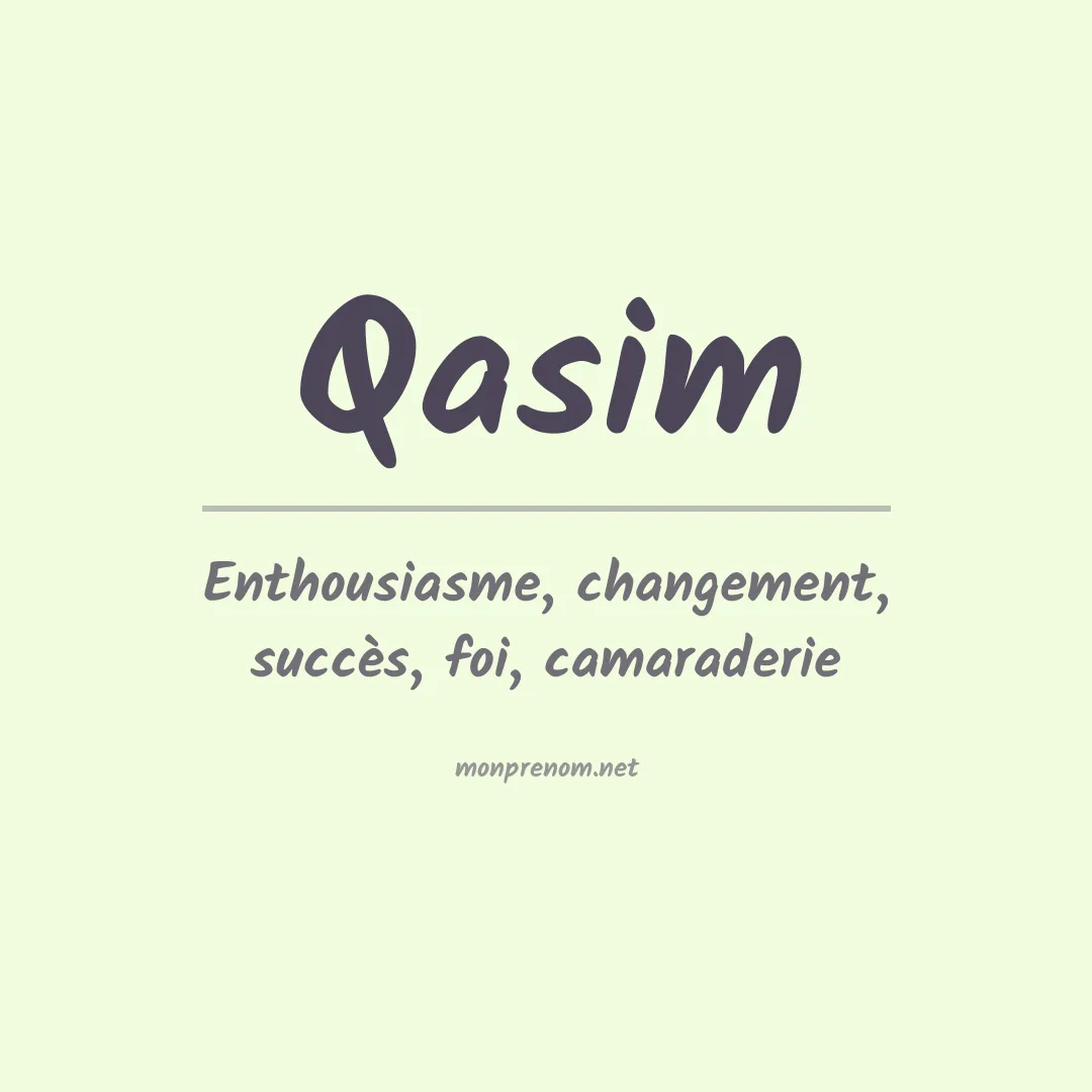 Prénom Qasim