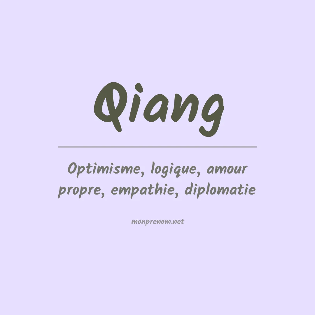 Prénom Qiang