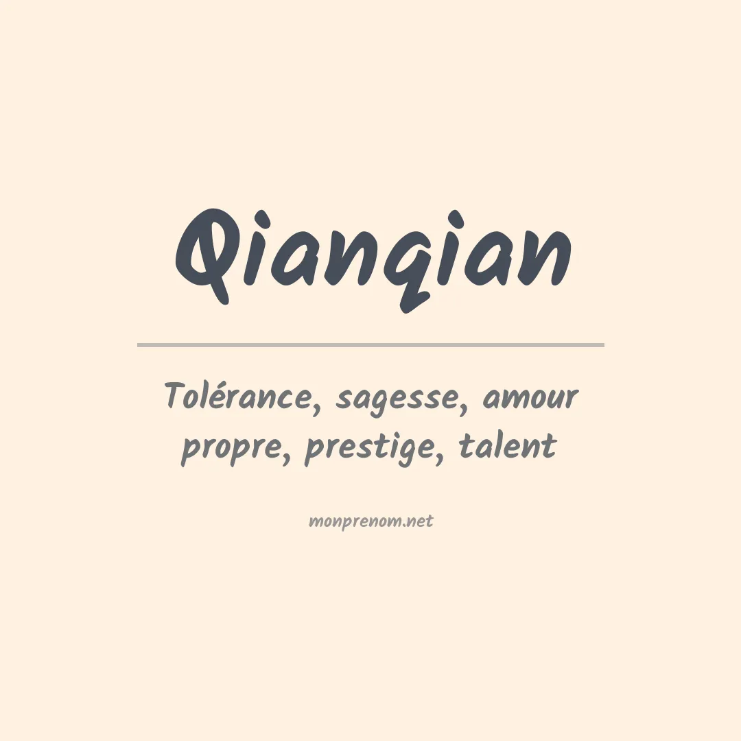 Prénom Qianqian