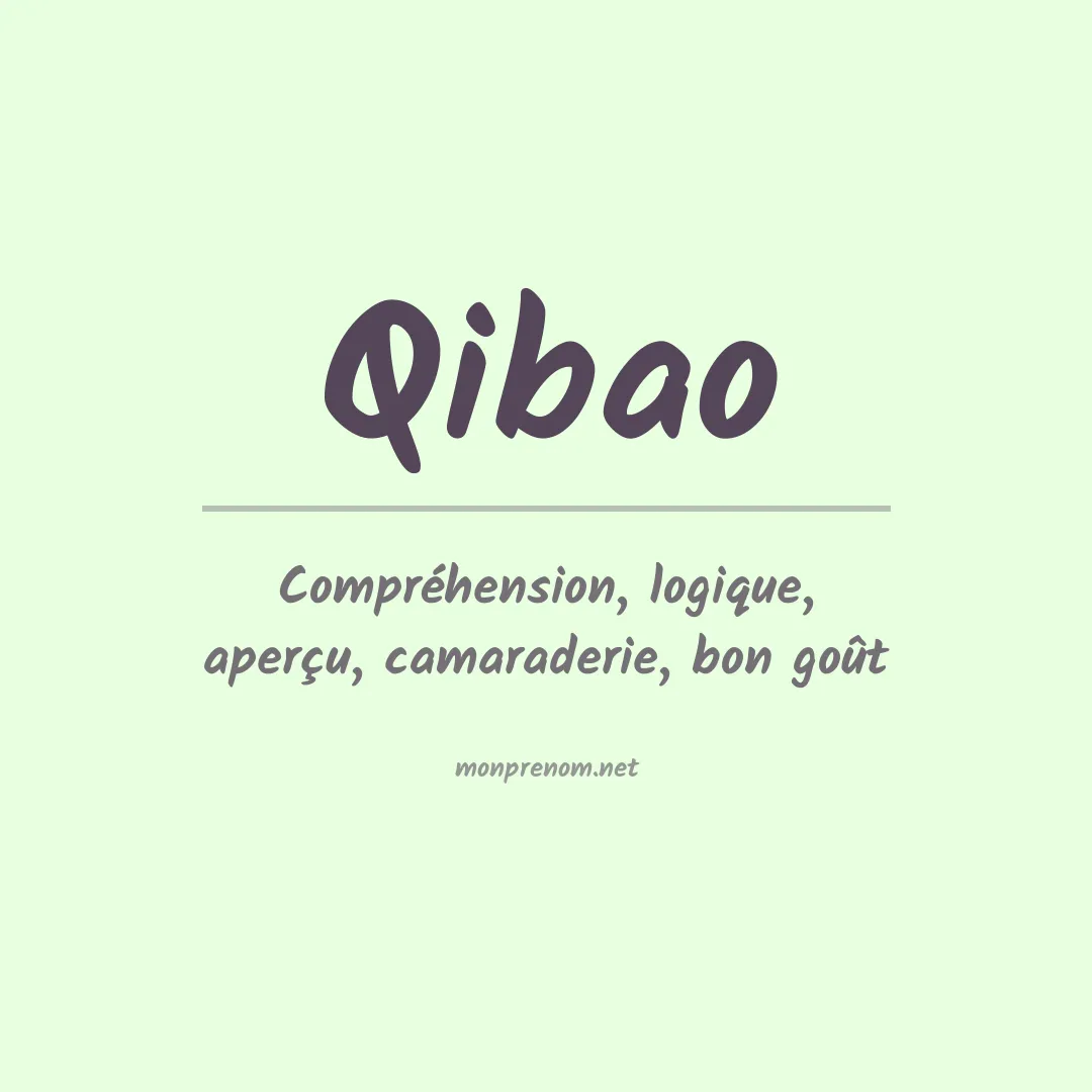 Signification du prénom Qibao