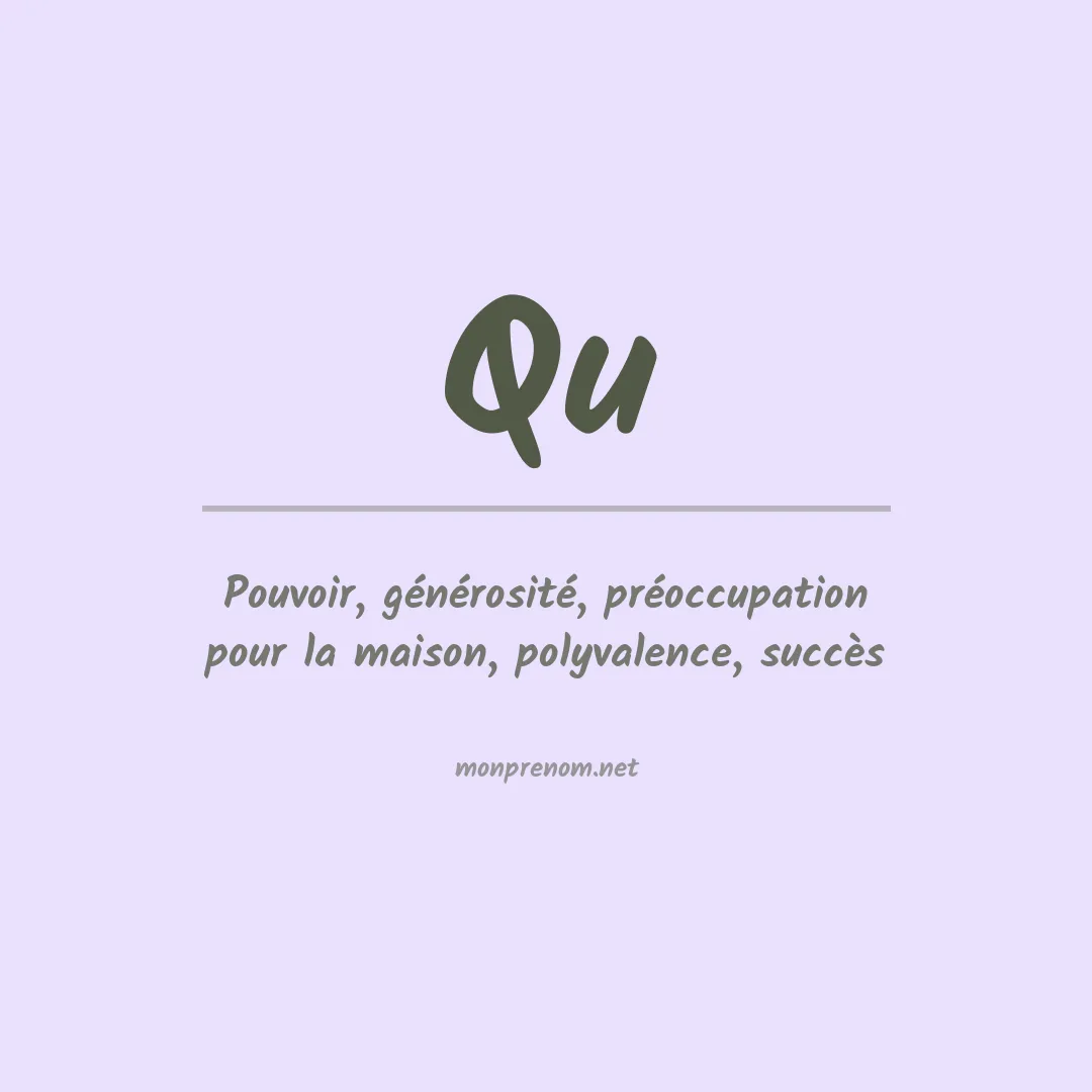 Prénom Qu