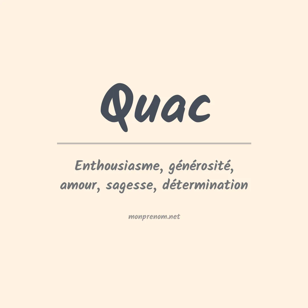 Prénom Quac