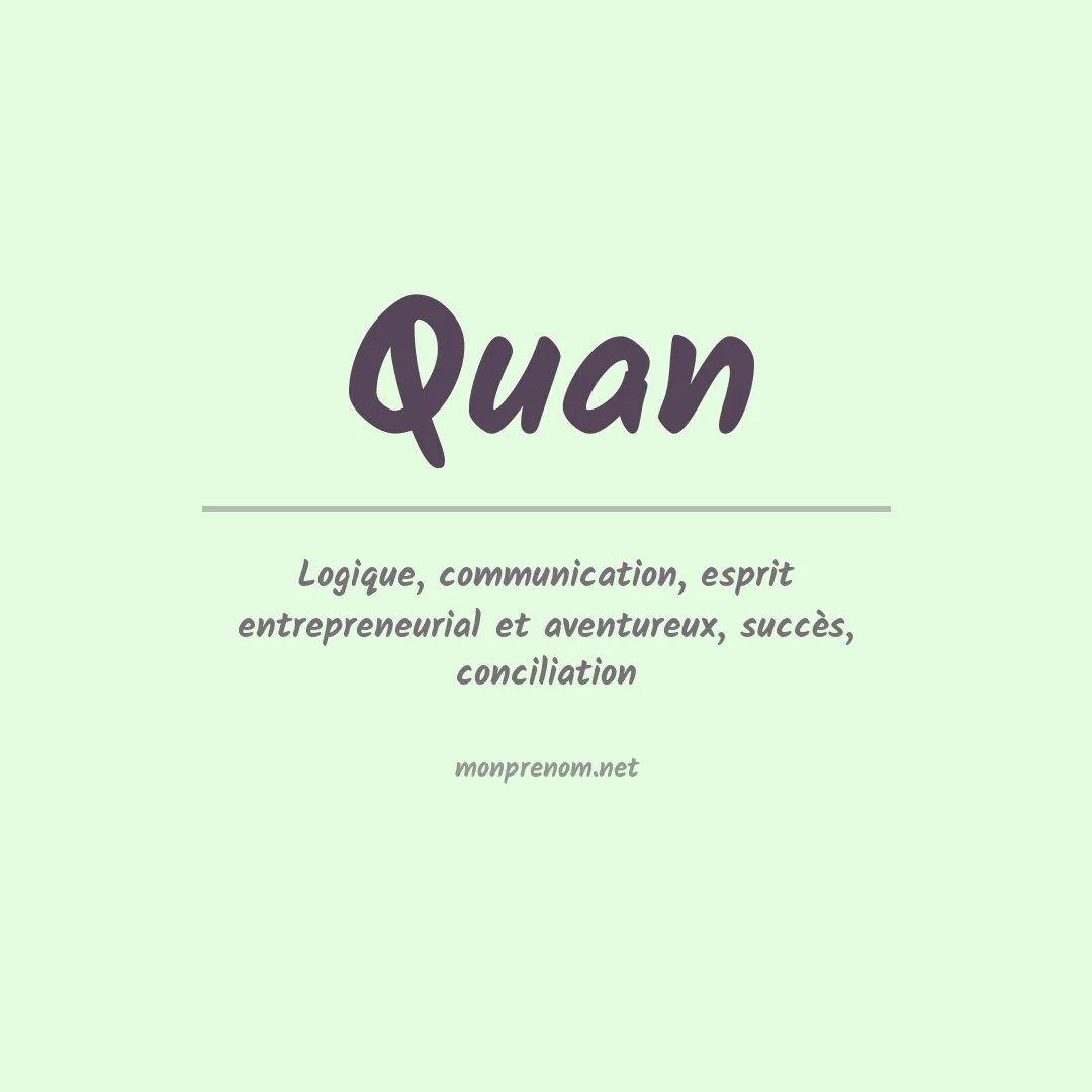 Prénom Quan