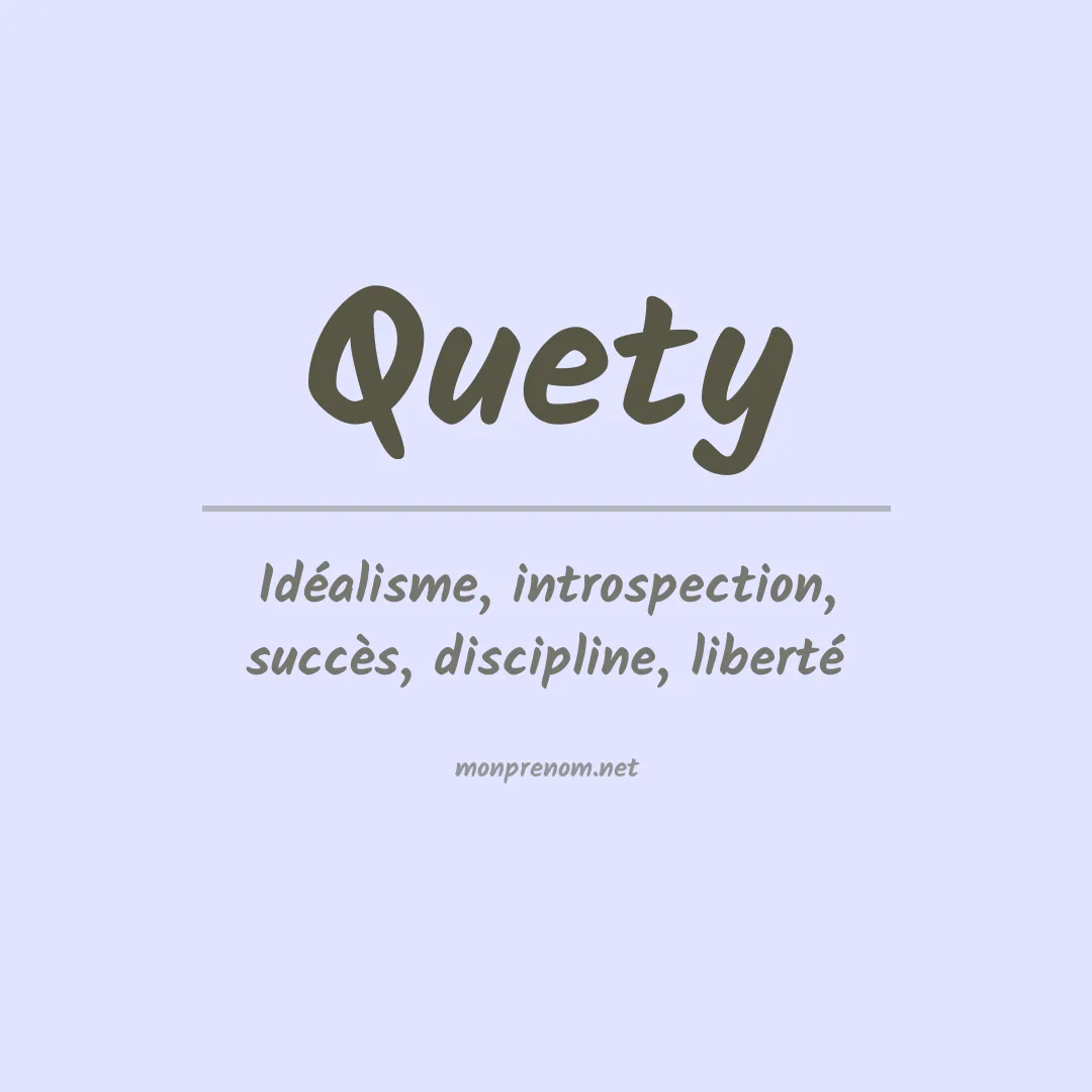 Prénom Quety